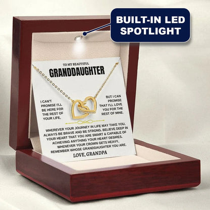 To My Granddaughter - Forever Linked Hearts - Gift Set