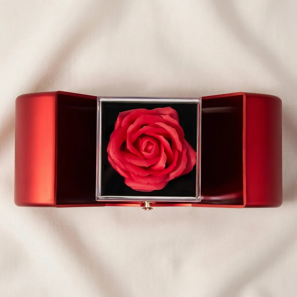 "Let's Start Over" Forever Love Necklace & Red Rose Box - Romantic Apology Gift