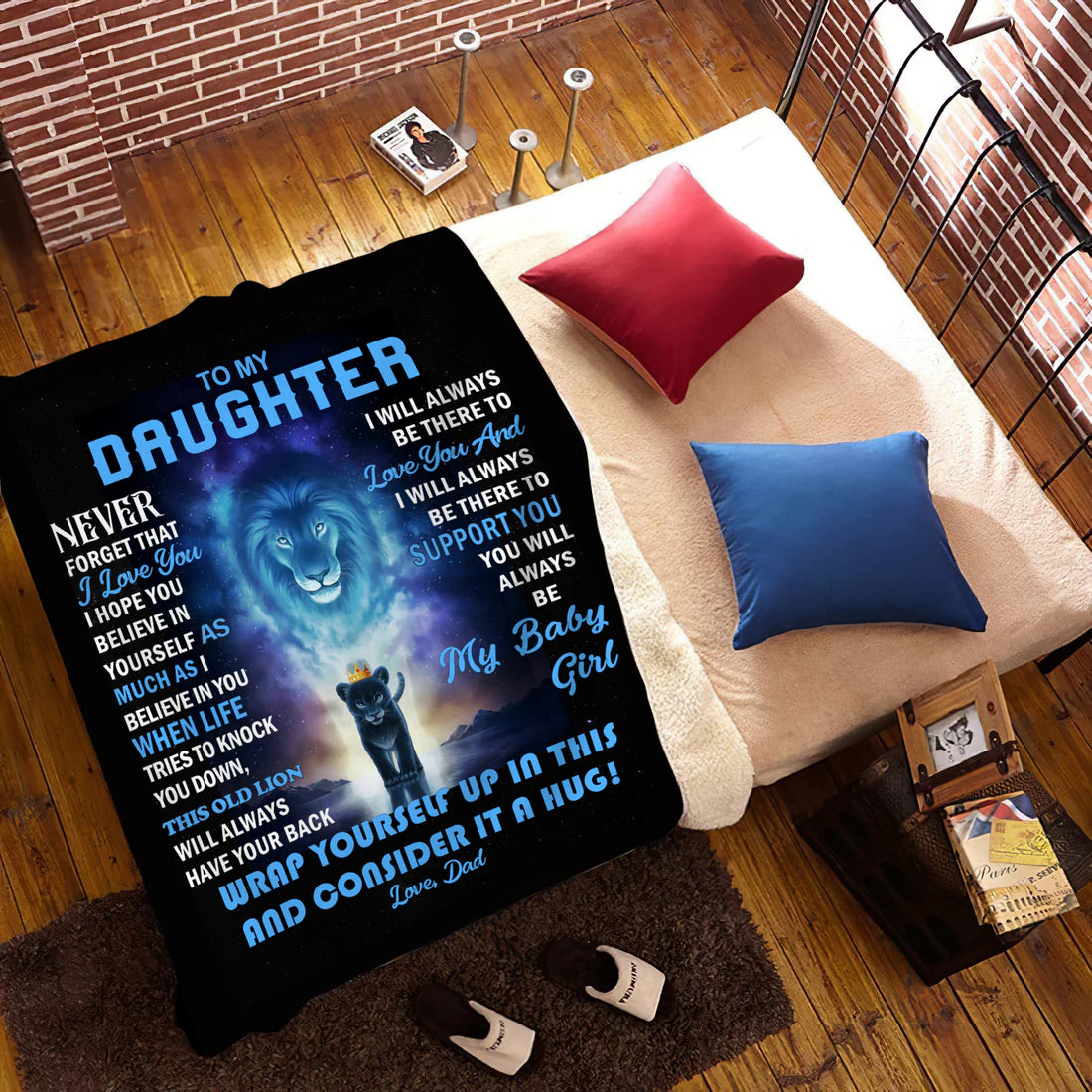 Daughter - Always Be There - Blanket From Dad