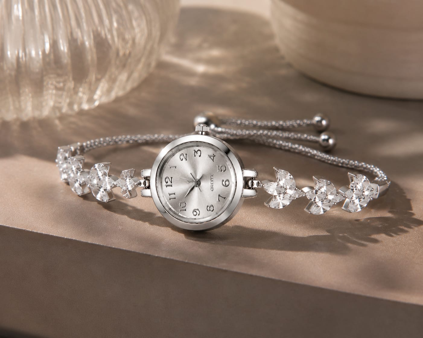 Princess Watch – Elegant Sparkly Women's Watch, Easy-Read Dial, Adjustable Strap
