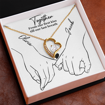 💖 From Our First Kiss Till Our Last Breath – Forever Love Necklace 💖