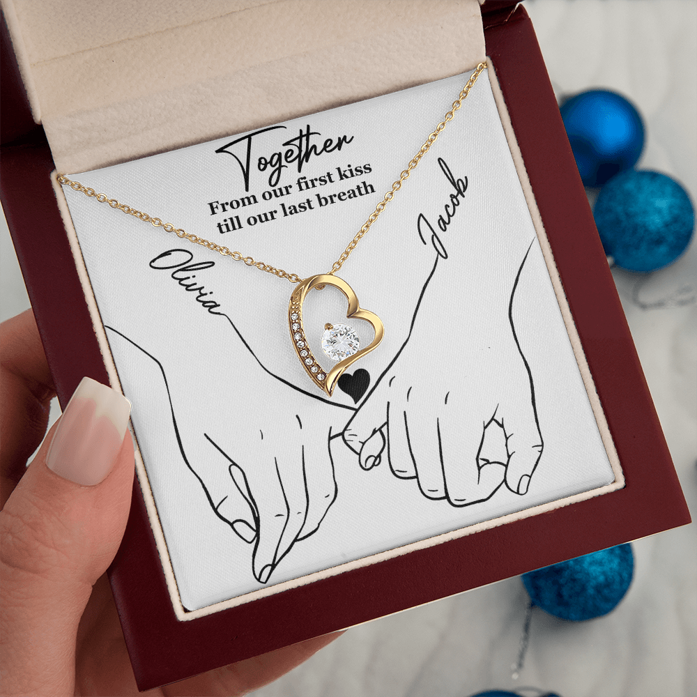 💖 From Our First Kiss Till Our Last Breath – Forever Love Necklace 💖