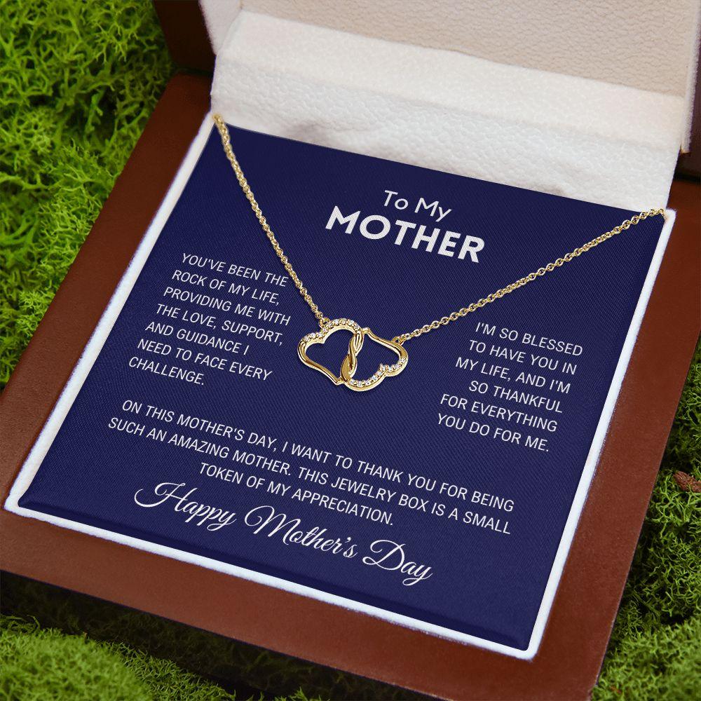 To My Loving Mother - Gold Necklace - Charming Family Gift