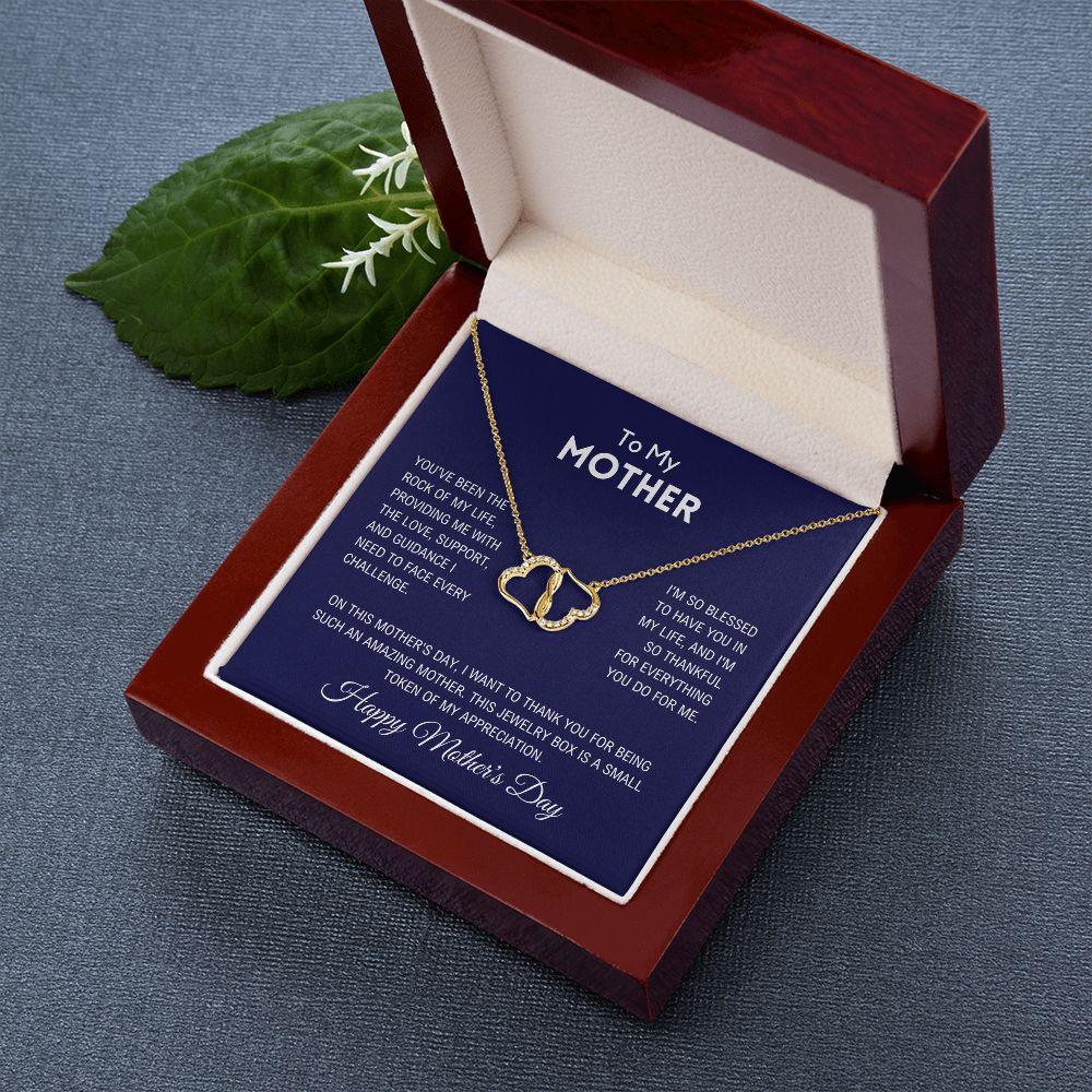 To My Loving Mother - Gold Necklace - Charming Family Gift