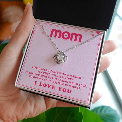 To My Mom - I Love you Loveknot Necklace - CHARMING FAMILY GIFT