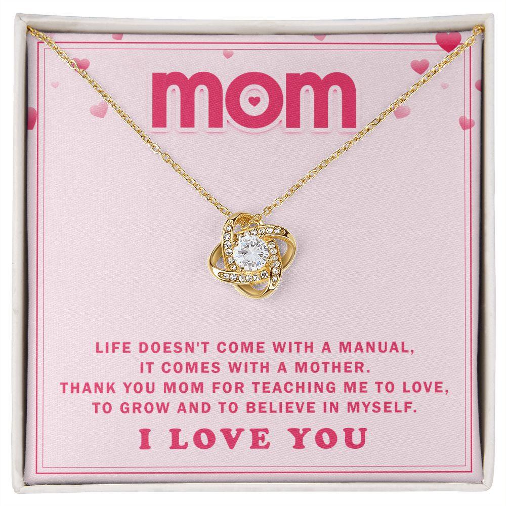 To My Mom - I Love you Loveknot Necklace - CHARMING FAMILY GIFT