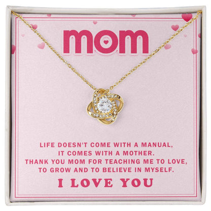 To My Mom - I Love you Loveknot Necklace - CHARMING FAMILY GIFT