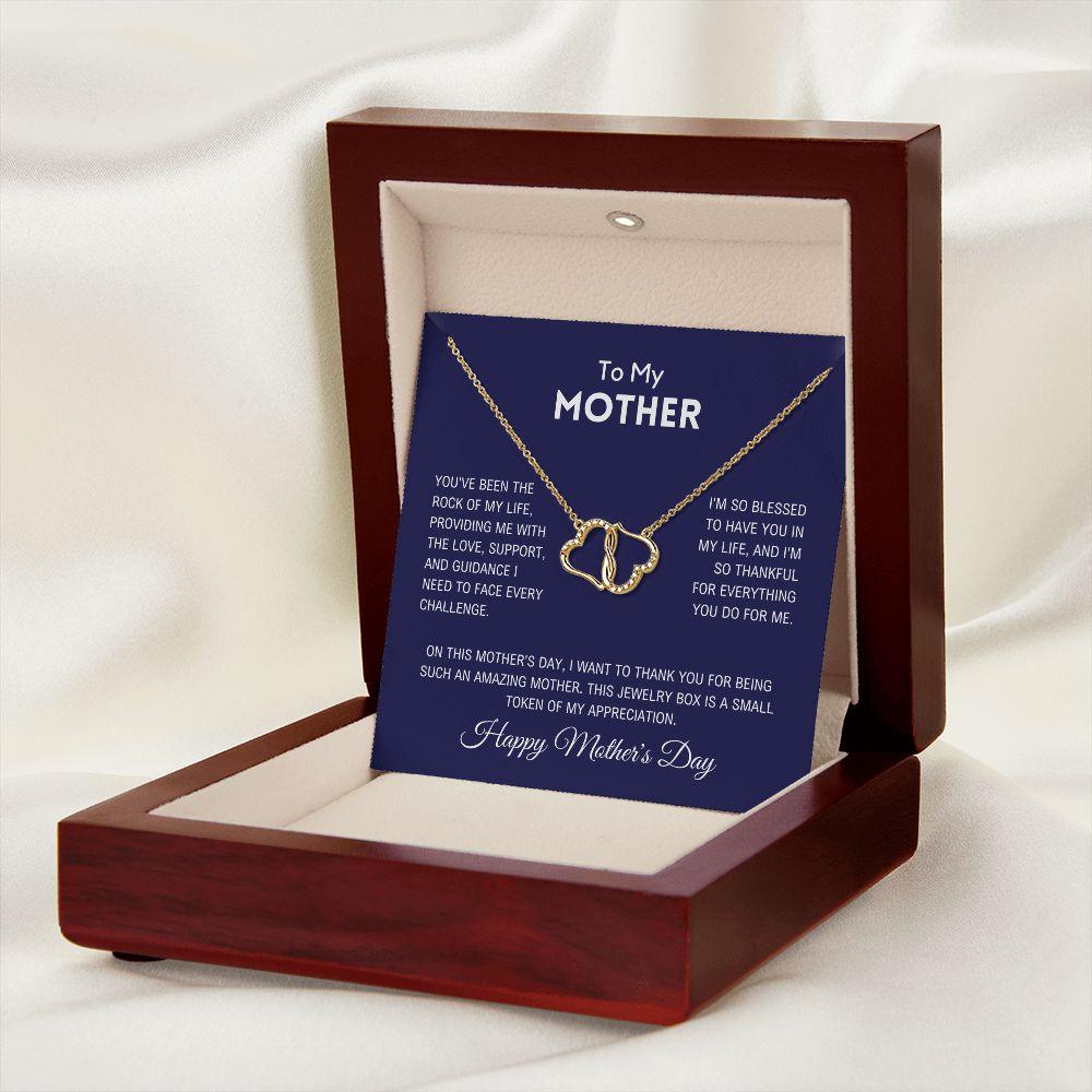 To My Mother - Gold Necklace - Charming Family Gift