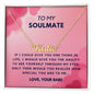 To My Soulmate - Custom Name Necklace - CHARMING FAMILY GIFT