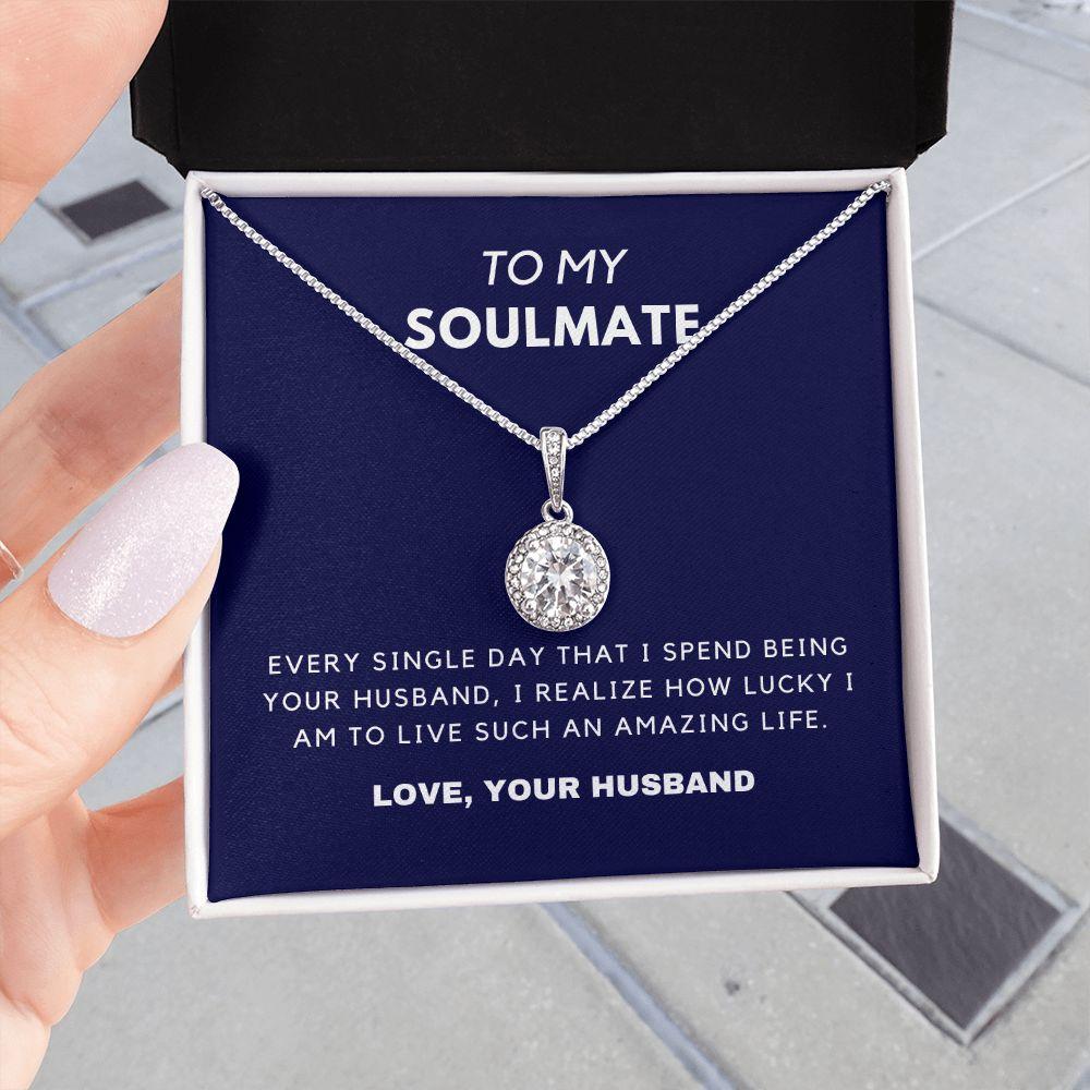 To My Soulmate Eternal Hope Necklace Gift Set - CHARMING FAMILY GIFT