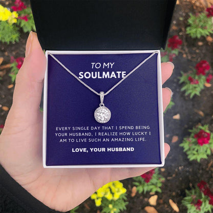 To My Soulmate Eternal Hope Necklace Gift Set - CHARMING FAMILY GIFT