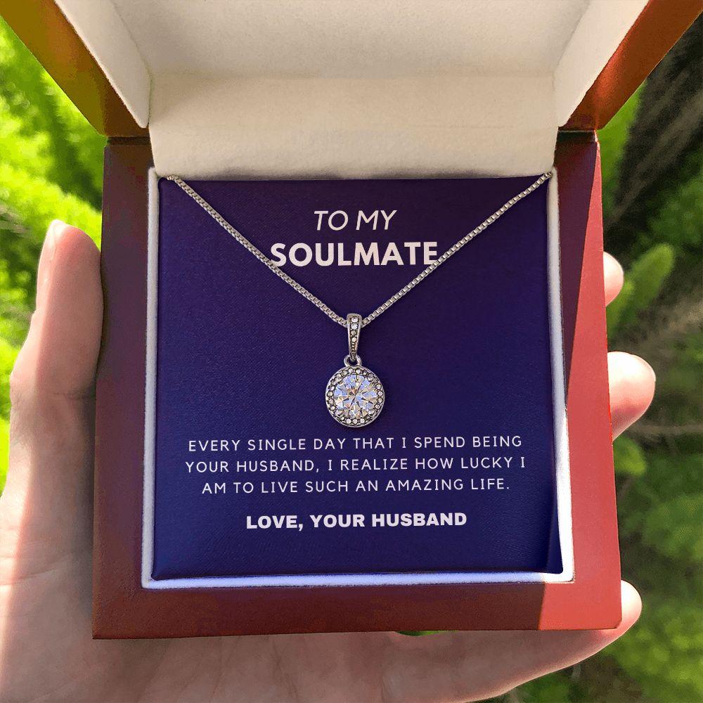 To My Soulmate Eternal Hope Necklace Gift Set - CHARMING FAMILY GIFT