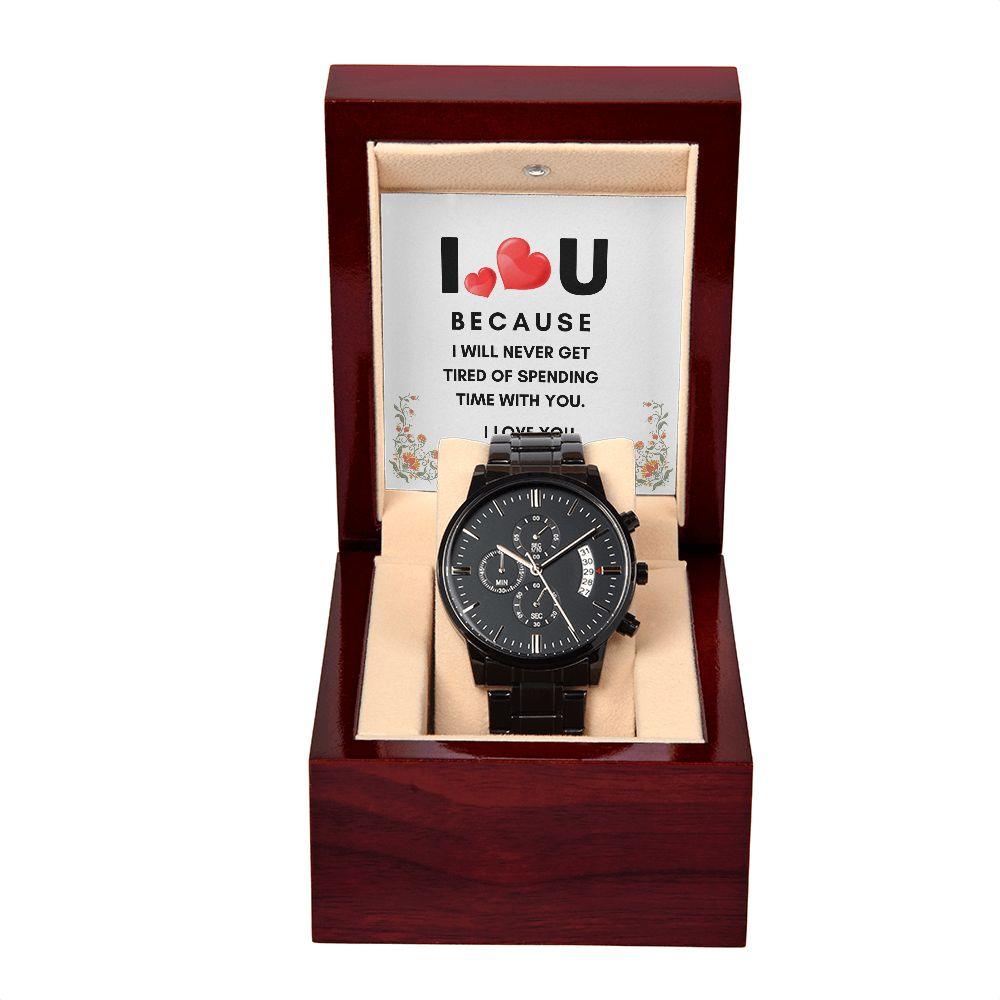 To My Soulmate - I Love You Luxury Watch with Message Card - CHARMING FAMILY GIFT