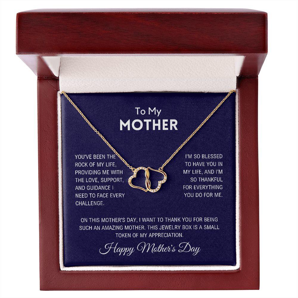 To My Mother - Happy Mother's Day Gold Necklace - Charming Family Gift