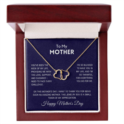To My Mother - Happy Mother's Day Gold Necklace - Charming Family Gift
