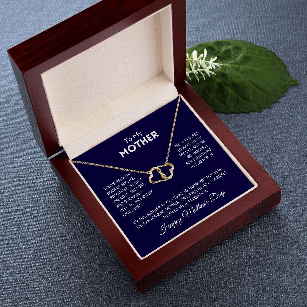 To My Mother - Happy Mother's Day Gold Necklace - Charming Family Gift