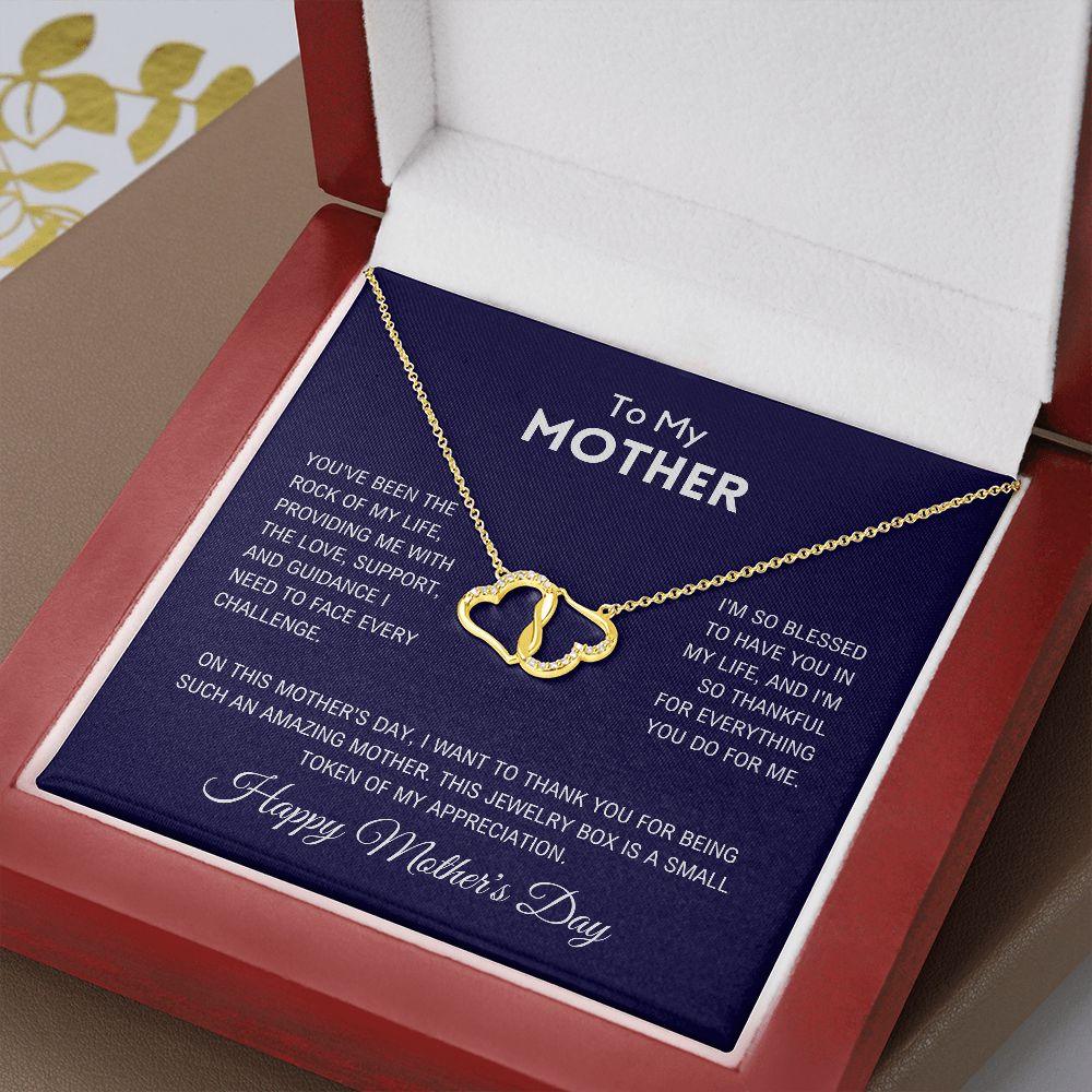 To My Mother - Happy Mother's Day Gold Necklace - Charming Family Gift