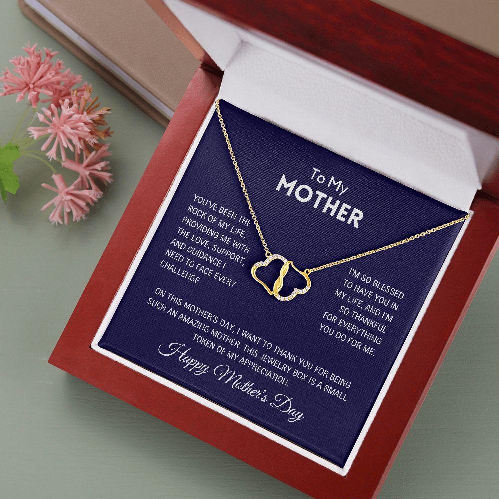 To My Mother - Happy Mother's Day Gold Necklace - Charming Family Gift