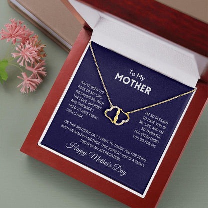To My Mother - Happy Mother's Day Gold Necklace - Charming Family Gift