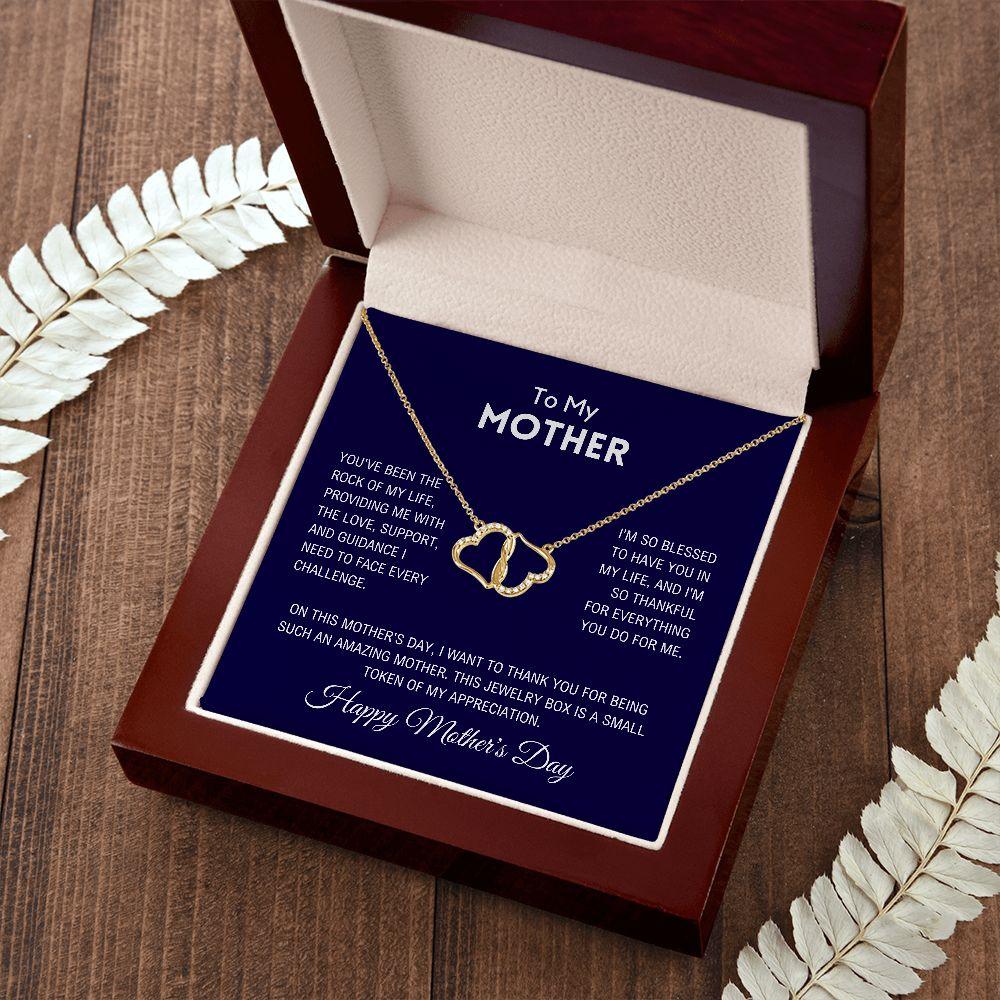 To My Mother - Happy Mother's Day Gold Necklace - Charming Family Gift