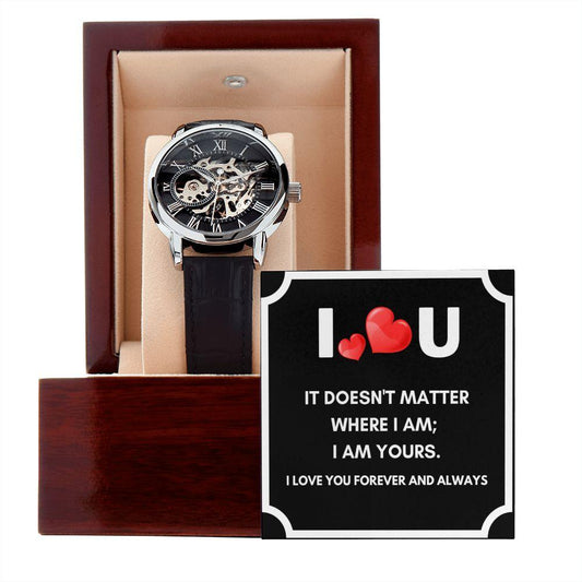 It Doesn't Matter Where I am - I Am Yours - CHARMING FAMILY GIFT