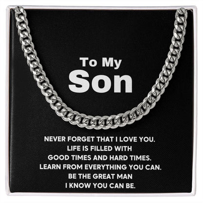 To My Son - I Love you - CHARMING FAMILY GIFT