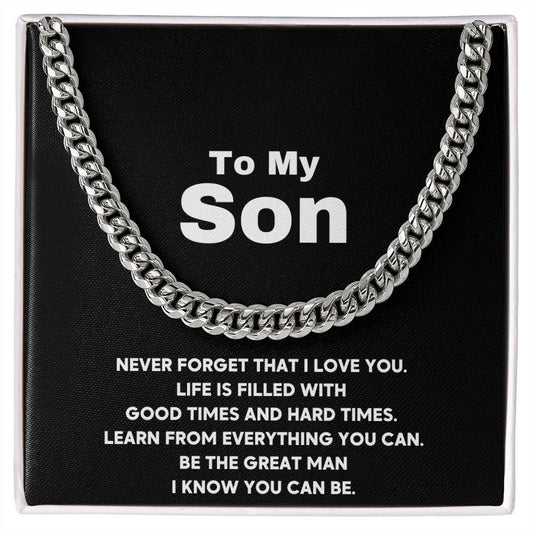 To My Son - I Love you - CHARMING FAMILY GIFT