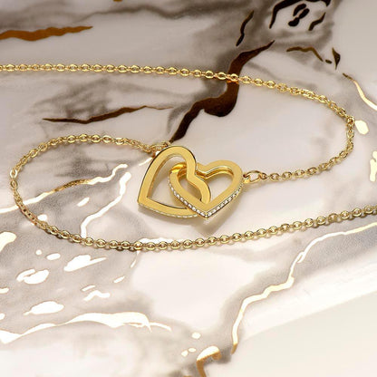 Soulmate - True Love - Interlocking Hearts Necklace - CHARMING FAMILY GIFT