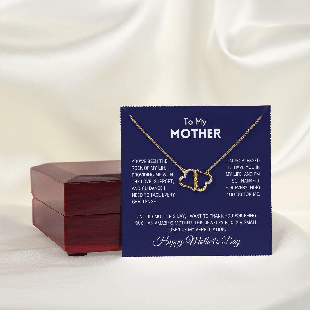 To My Mother - Gold Necklace - Charming Family Gift