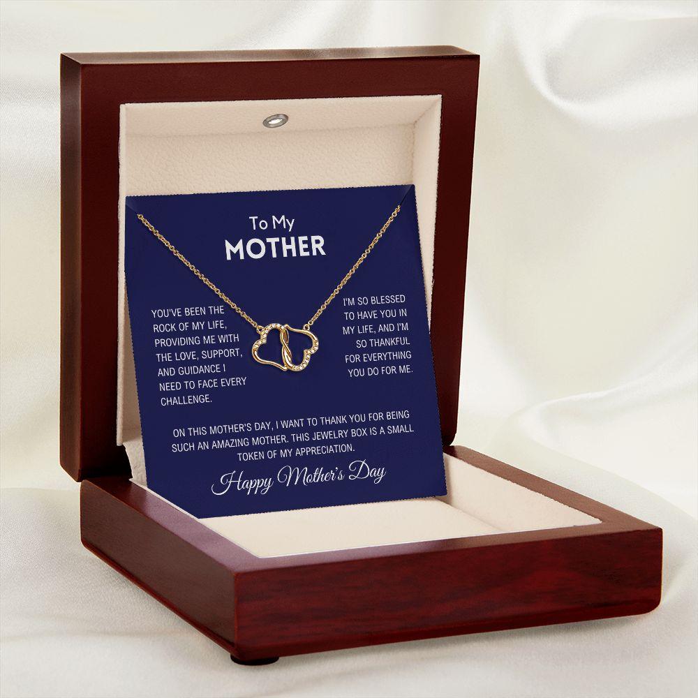 To My Mother - Happy Mother's Day Gold Necklace - Charming Family Gift