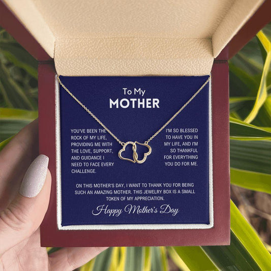 To My Loving Mother - Gold Necklace - Charming Family Gift